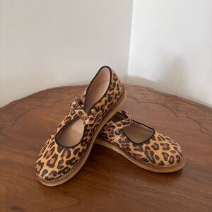 Elephantito Tan Leopard Kids Dress Shoes
